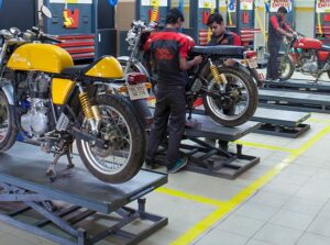 Royal Enfield Garage in Hightech City